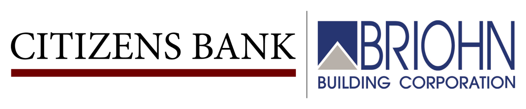 Logos of Citizens Bank and Briohn Building Corporation